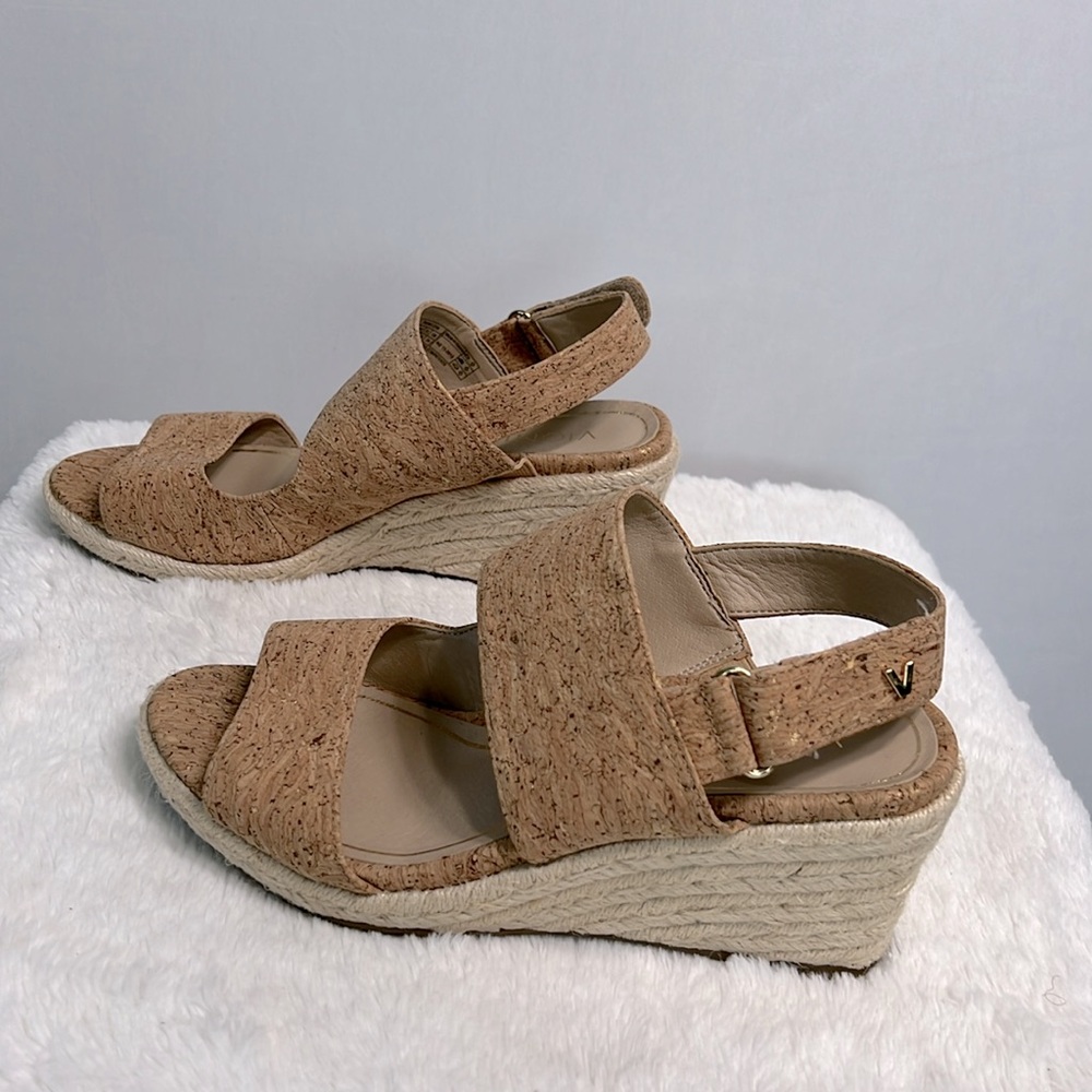 Vionic Brooke Cork Slingback Espadrille Wedge Sandal size 7 - Picture 6 of 14